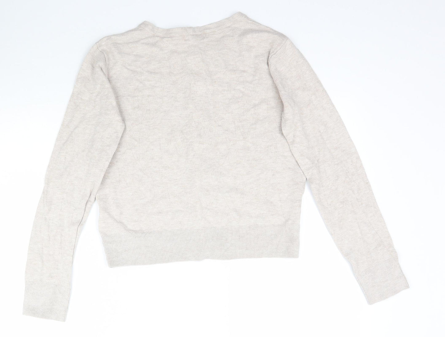 H&M Womens Beige   Cardigan Jumper Size S