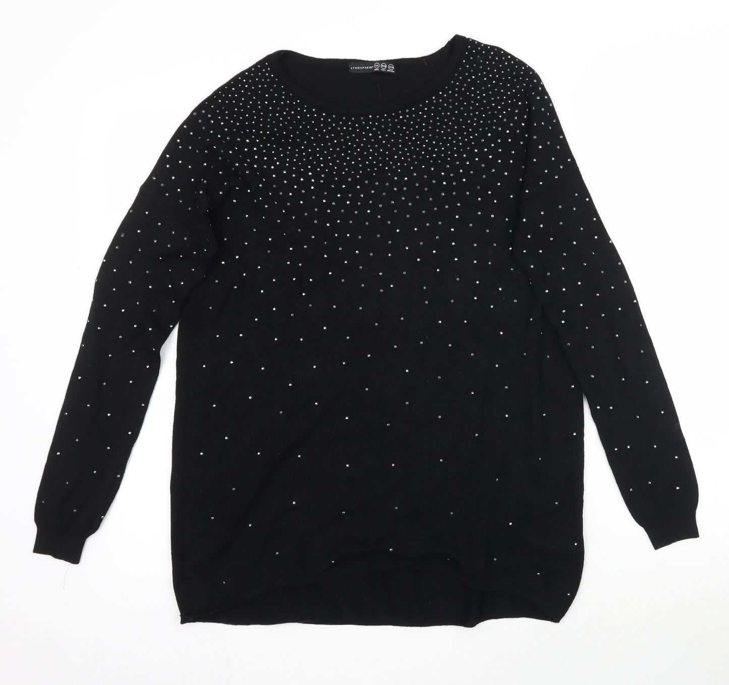 Atmosphere Womens Black  Knit Pullover Jumper Size 6