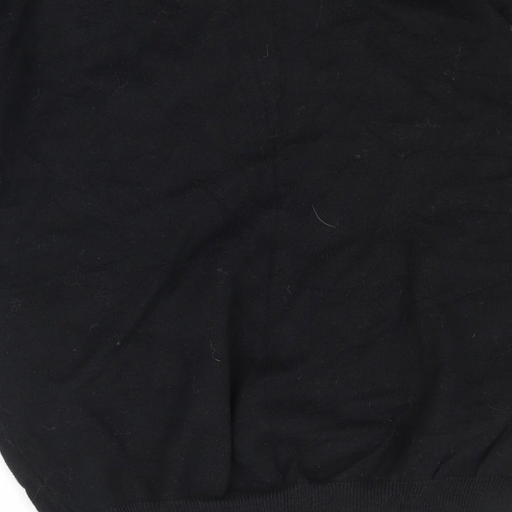 Rebel Boys Black  Knit Pullover Jumper Size 11-12 Years