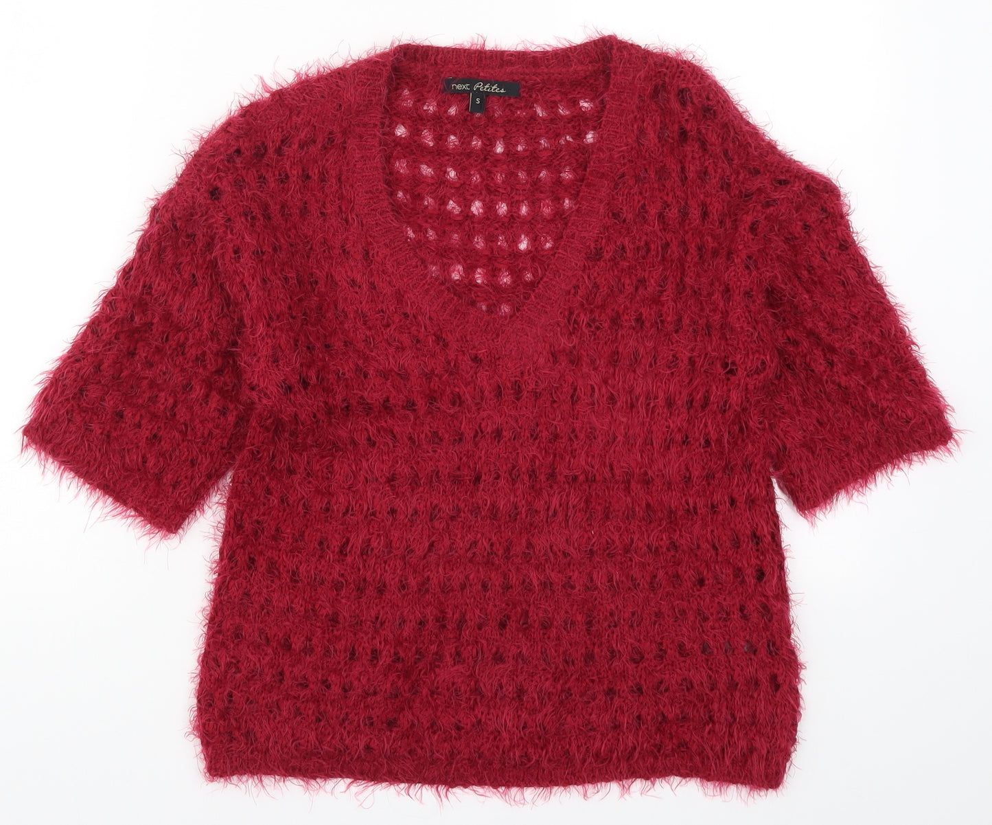 NEXT Womens Red  Knit Pullover Jumper Size S