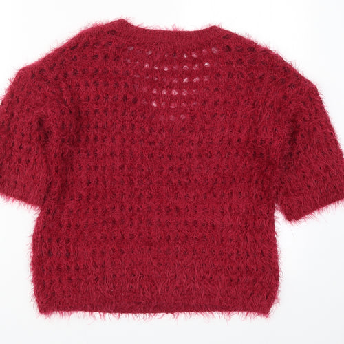 NEXT Womens Red  Knit Pullover Jumper Size S