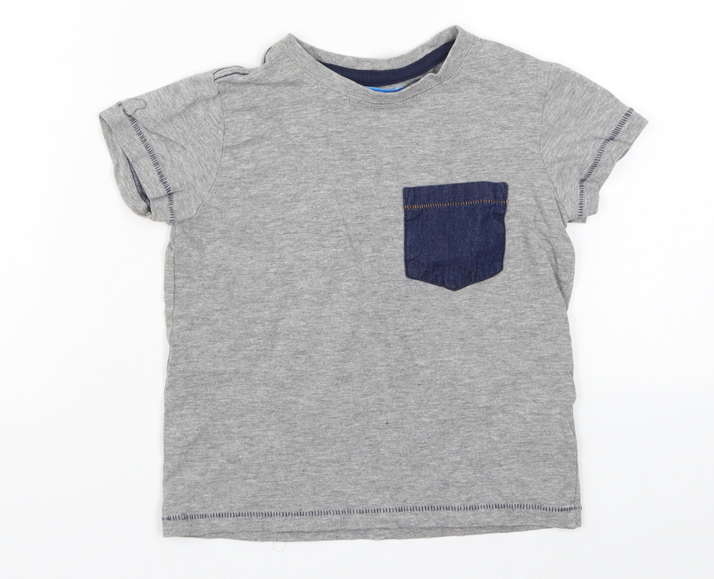 Avenue Boys Grey   Basic T-Shirt Size 5-6 Years