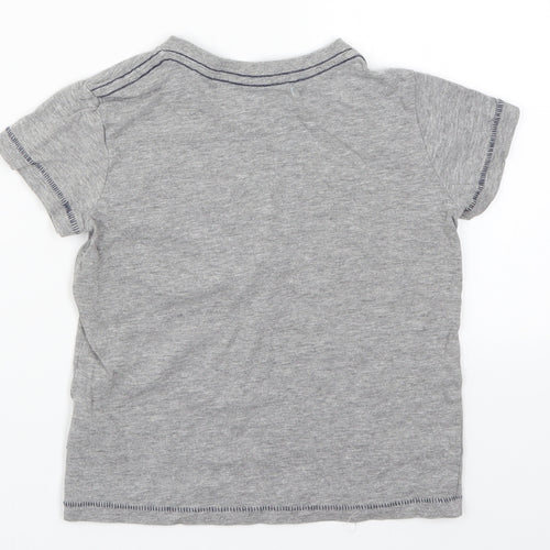 Avenue Boys Grey   Basic T-Shirt Size 5-6 Years