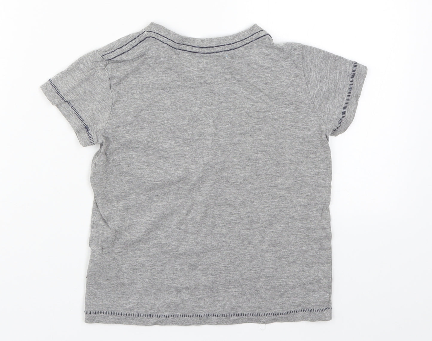 Avenue Boys Grey   Basic T-Shirt Size 5-6 Years