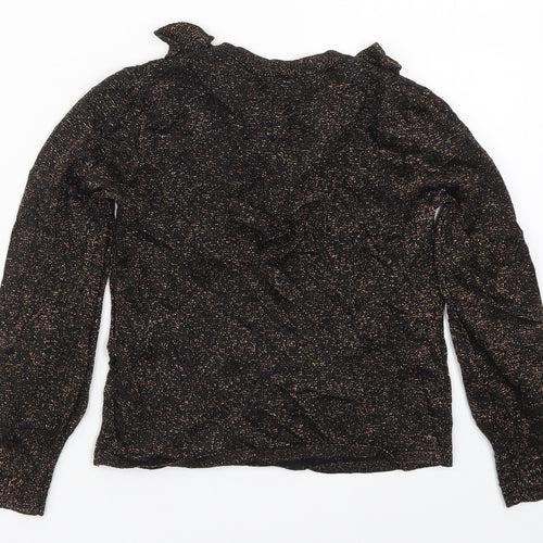 NEXT Girls Brown  Knit Pullover Jumper Size 6 Years