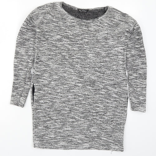 Miss Selfridge Womens Grey  Knit Pullover Jumper Size 6