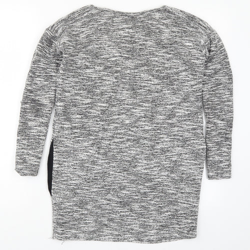 Miss Selfridge Womens Grey  Knit Pullover Jumper Size 6