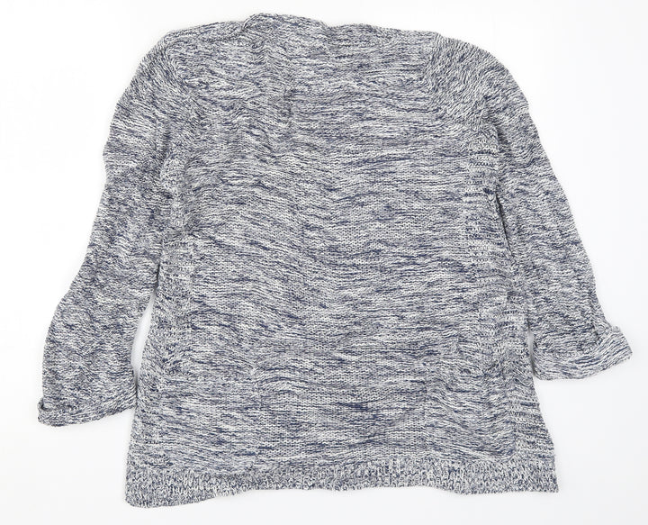 Wallis Womens Blue  Knit Pullover Jumper Size S