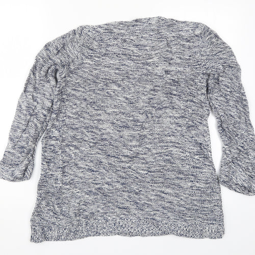 Wallis Womens Blue  Knit Pullover Jumper Size S