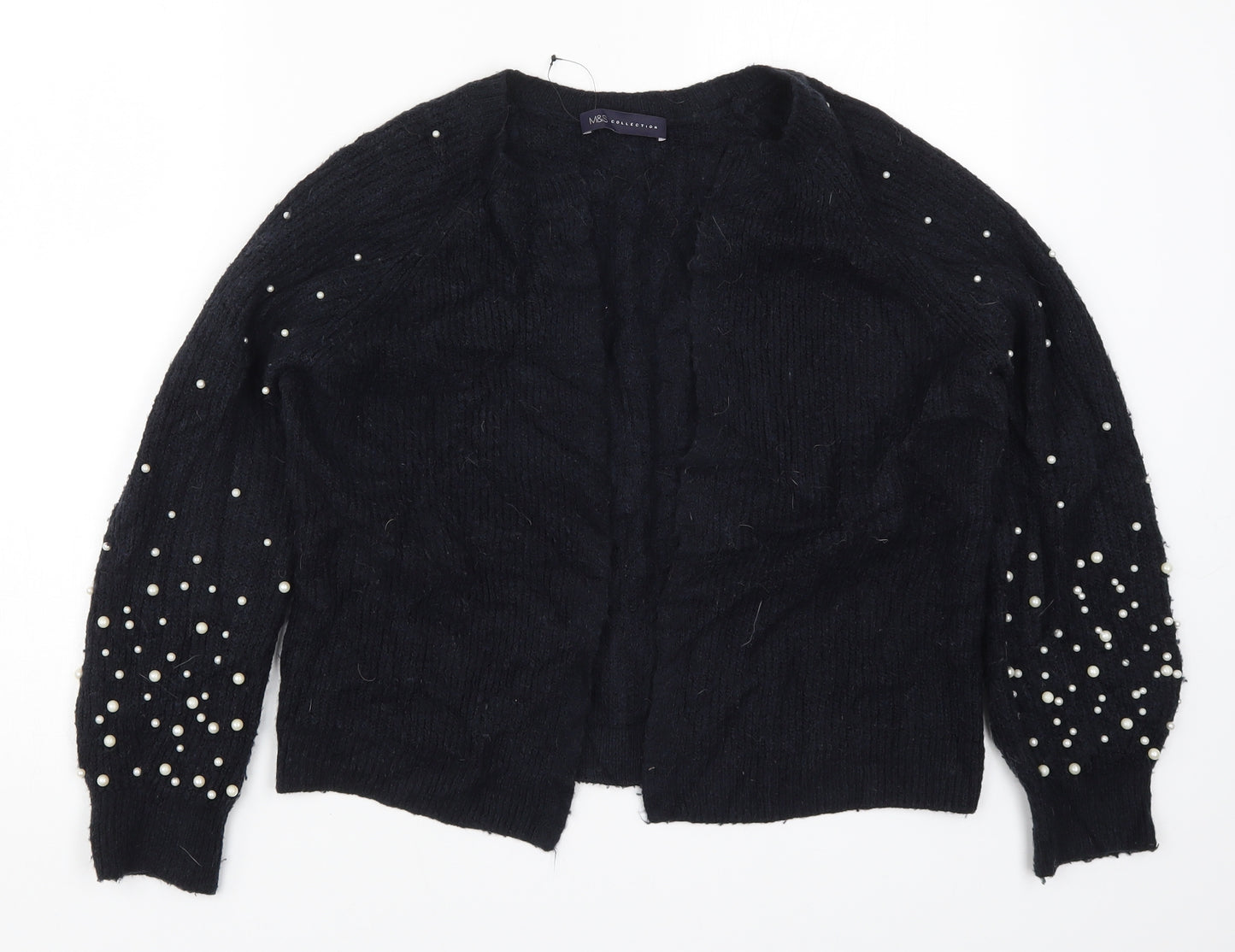 Marks and Spencer Womens Blue  Knit Cardigan Jumper Size S