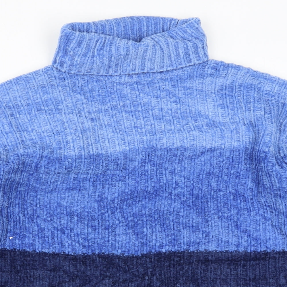 The Collection Womens Blue Striped Knit Pullover Jumper Size S