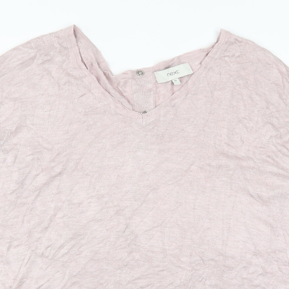 NEXT Womens Pink   Basic T-Shirt Size 14