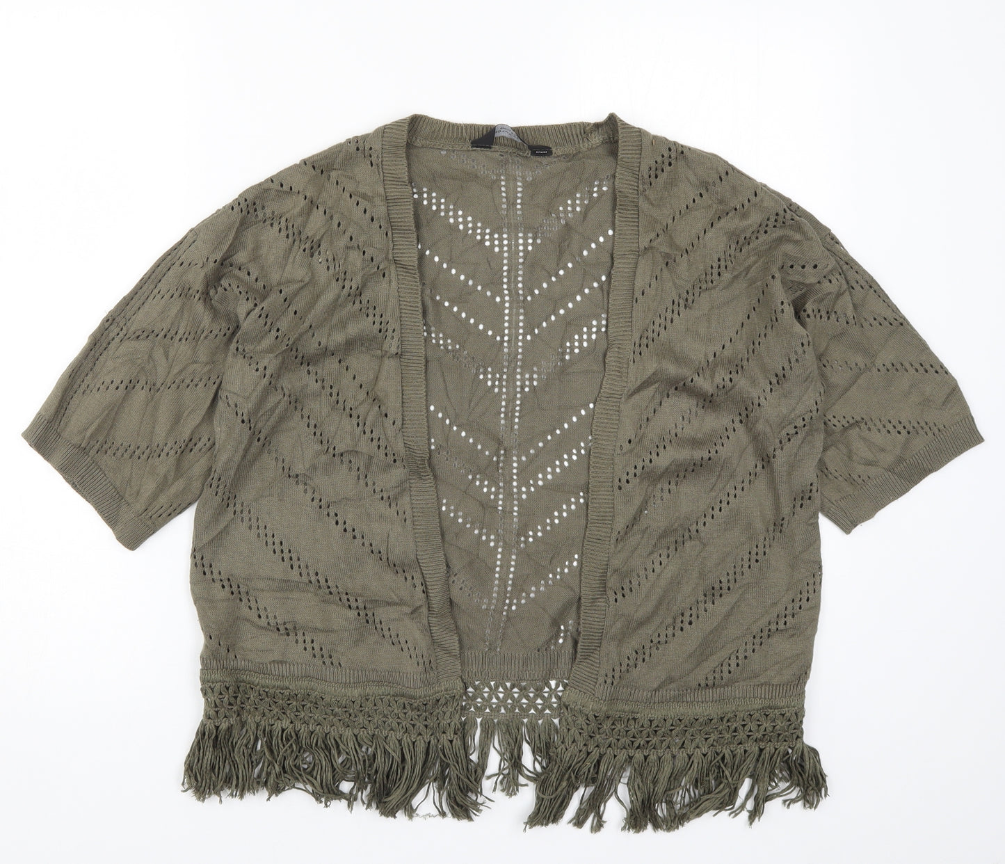 Dorothy Perkins Womens Green  Knit Cardigan Jumper Size S