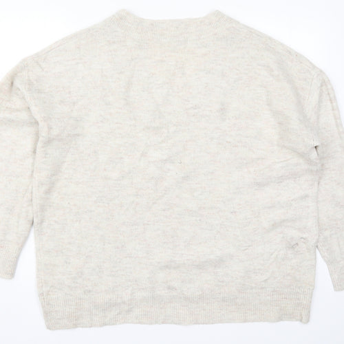 George Womens Beige  Knit Pullover Jumper Size L