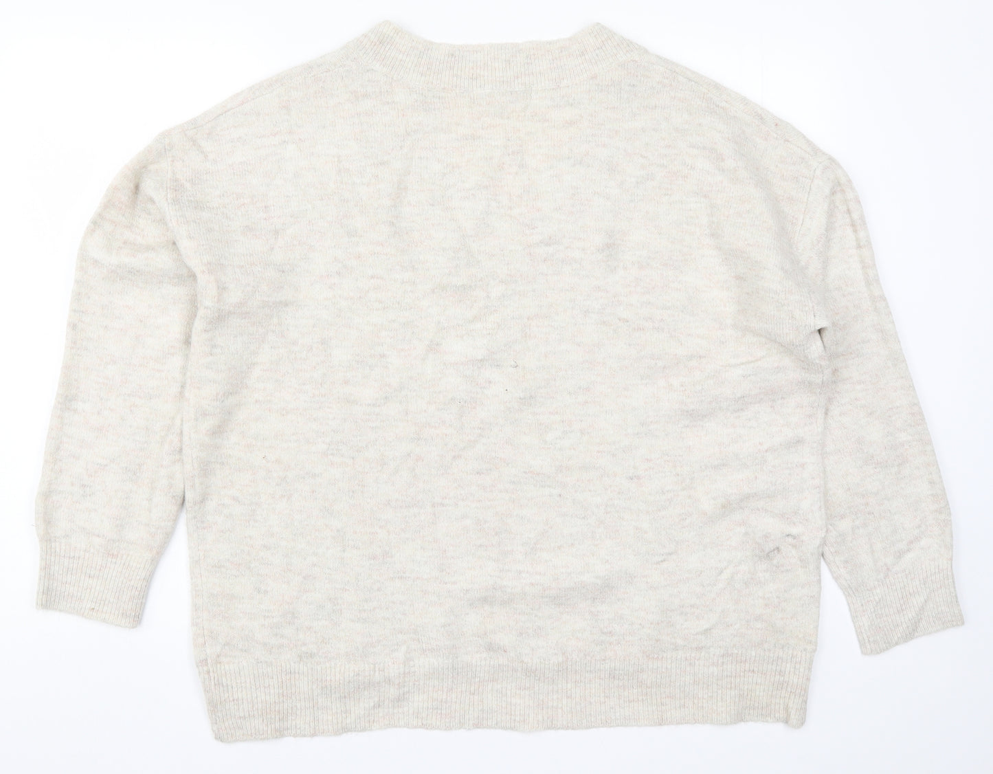 George Womens Beige  Knit Pullover Jumper Size L