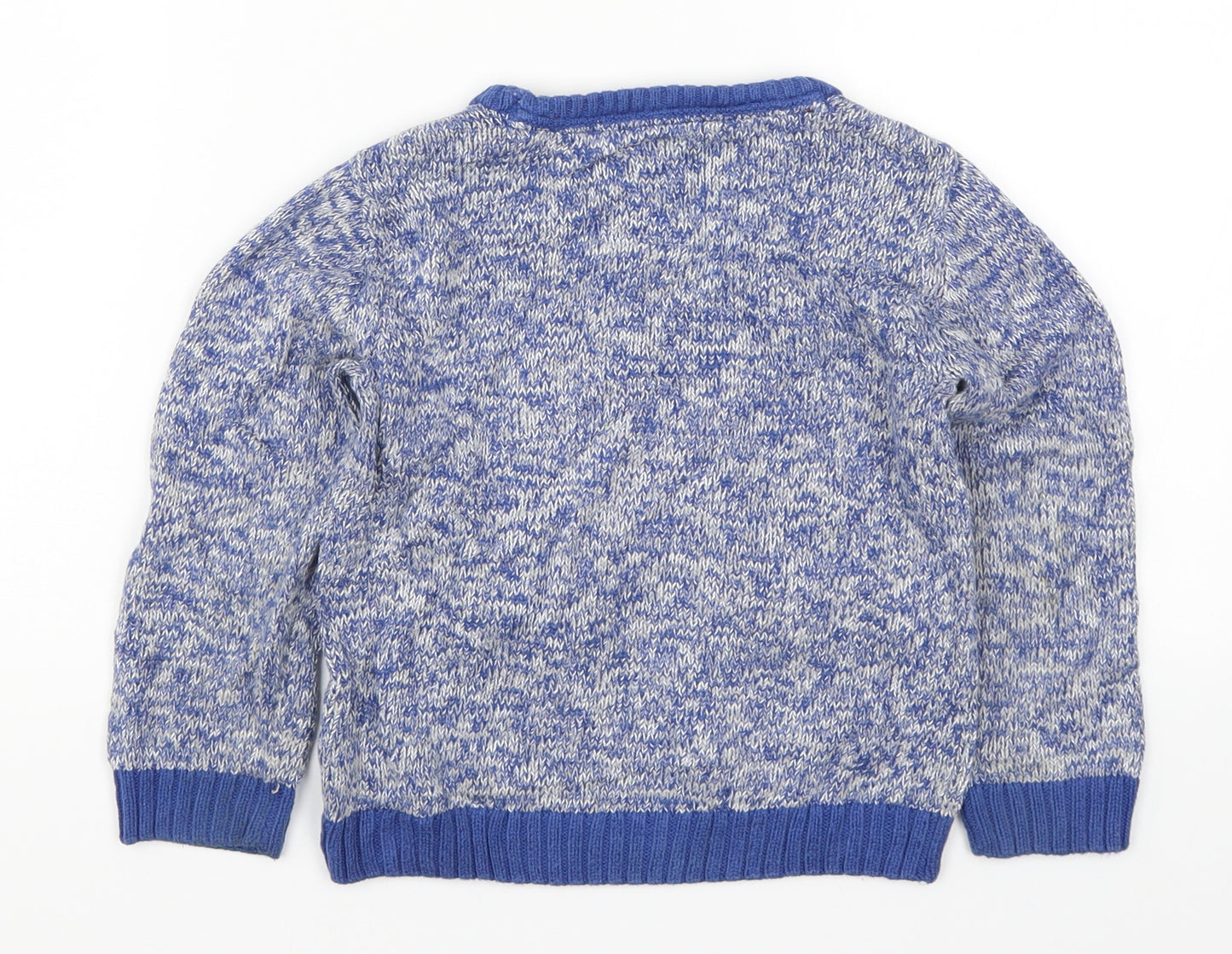 TU Boys Blue  Knit Pullover Jumper Size 3-4 Years  - Police Car