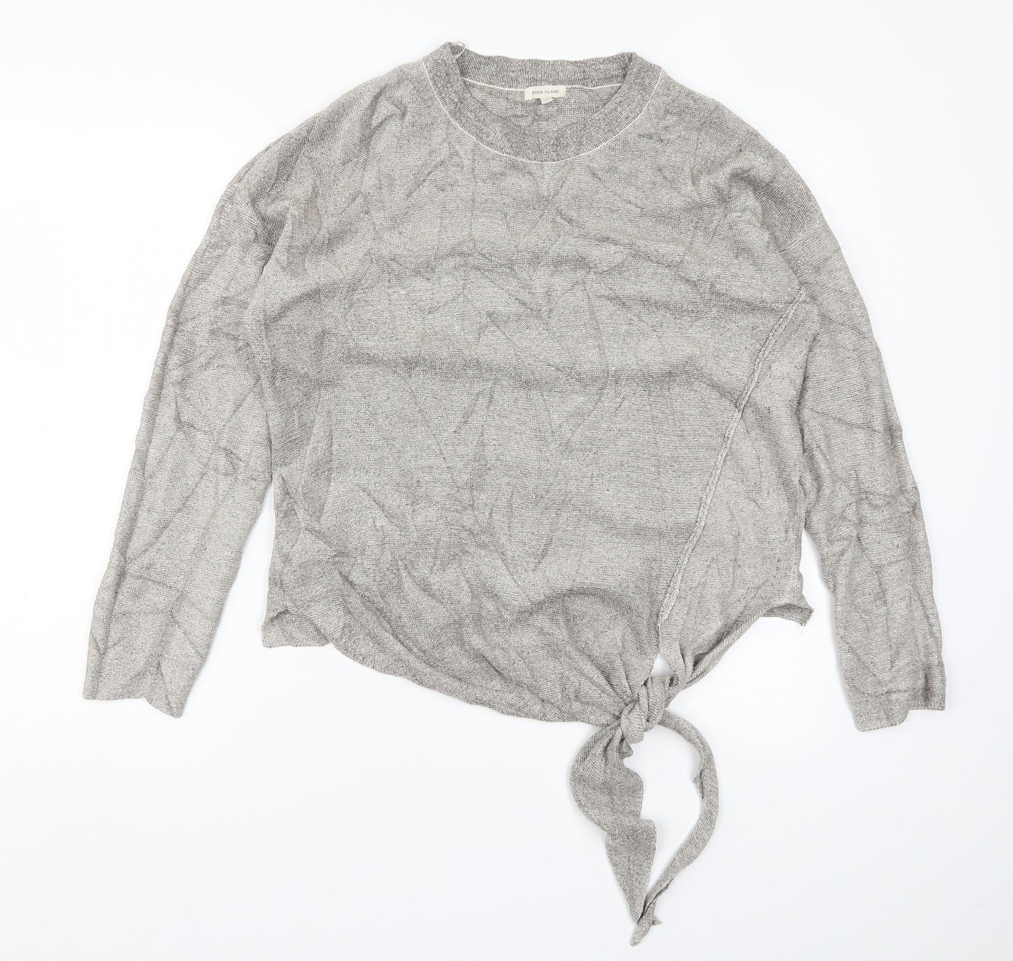 River Island Womens Beige  Knit Pullover Jumper Size 16
