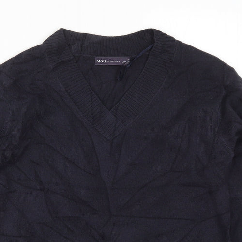 Marks and Spencer Womens Blue  Knit Pullover Jumper Size 8