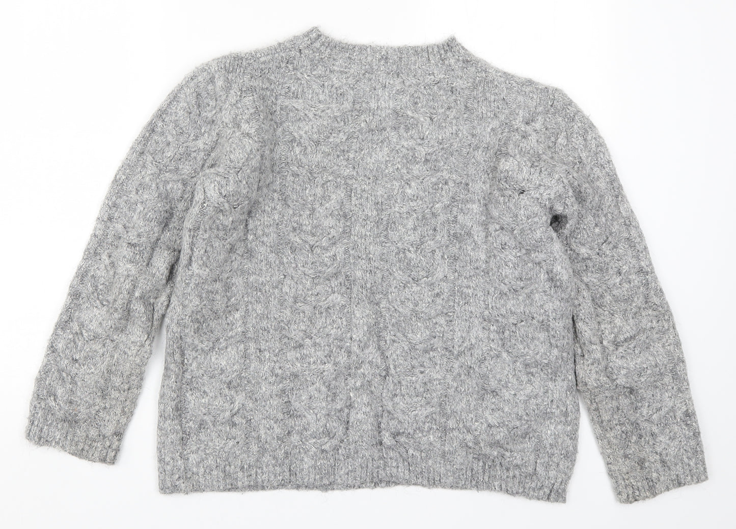TU Womens Grey  Knit Pullover Jumper Size 10