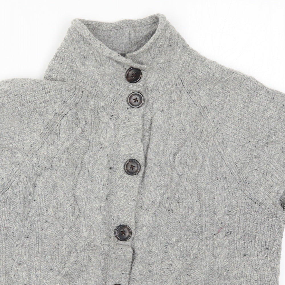 Seasalt Womens Grey  Knit Cardigan Jumper Size 12