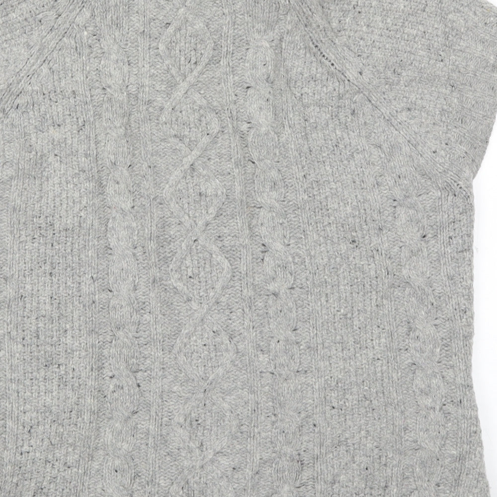 Seasalt Womens Grey  Knit Cardigan Jumper Size 12