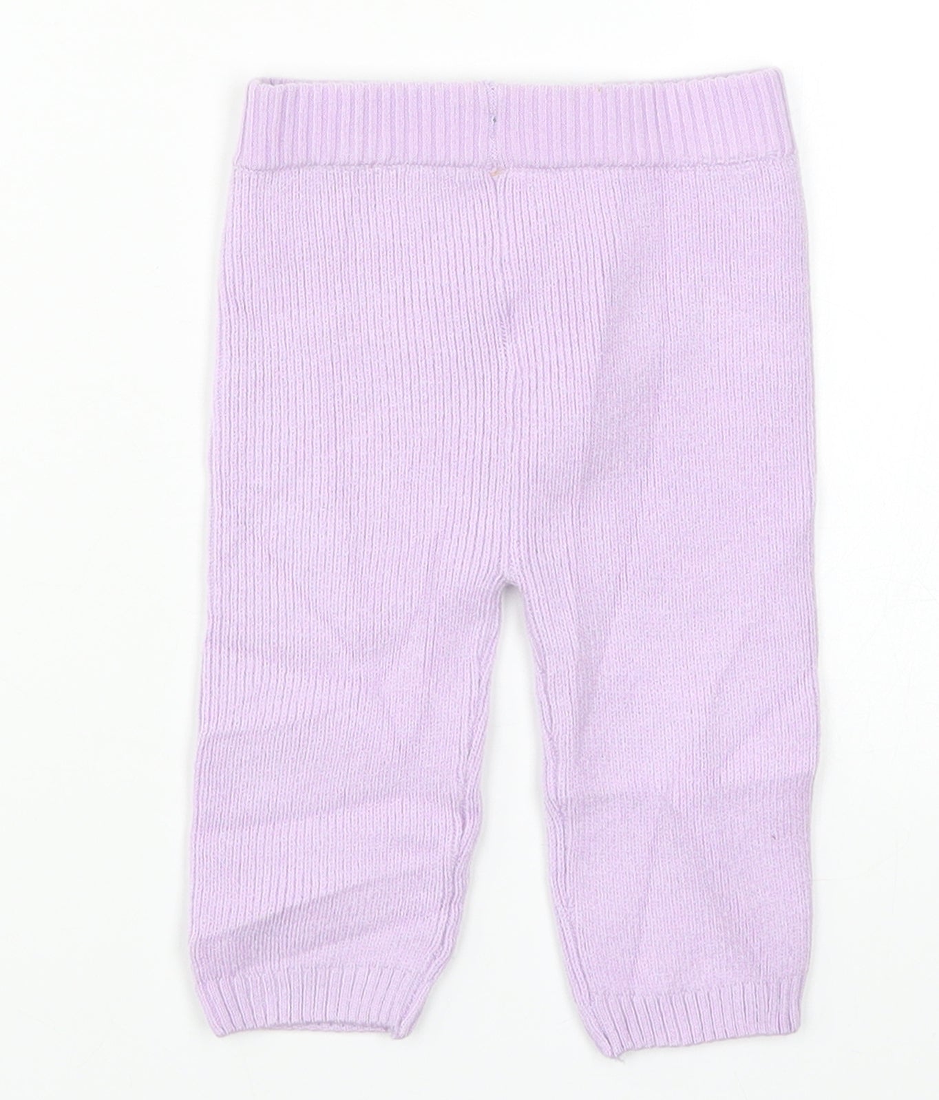 Marks and Spencer Girls Purple   Sweatpants Trousers Size 6-9 Months