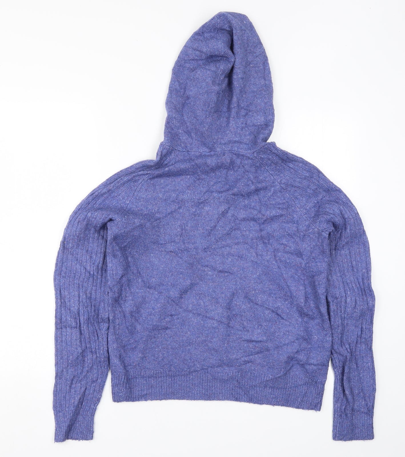 Marks and Spencer Womens Blue  Knit Pullover Hoodie Size XS