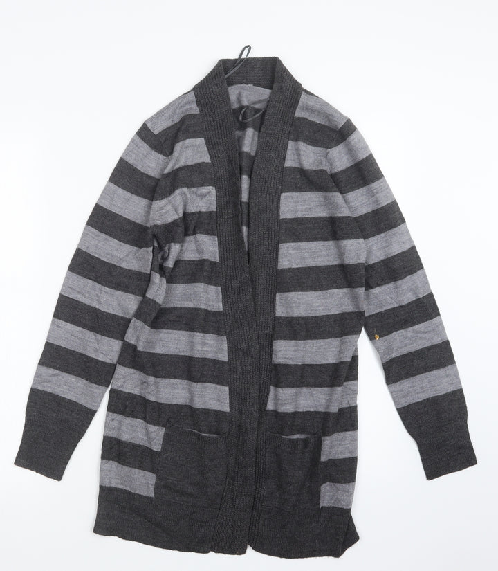 BHS Womens Grey  Knit Cardigan Jumper Size 8