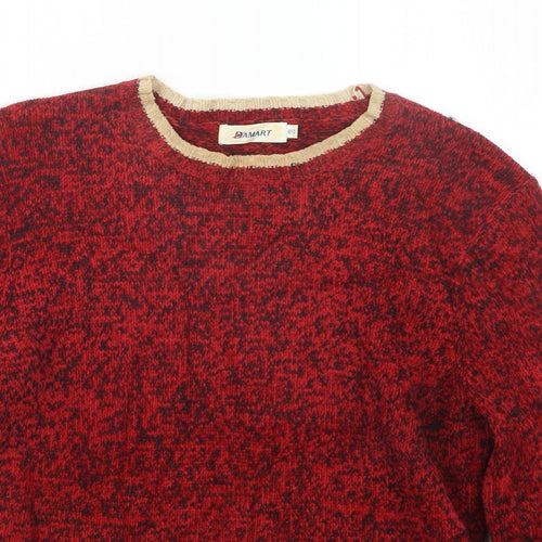 Damart Womens Red  Knit Pullover Jumper Size 8