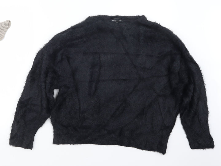 F&F Womens Black Pullover Jumper Size 14