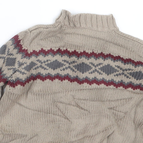 Mini Club Boys Beige  Knit Cardigan Jumper Size 2-3 Years