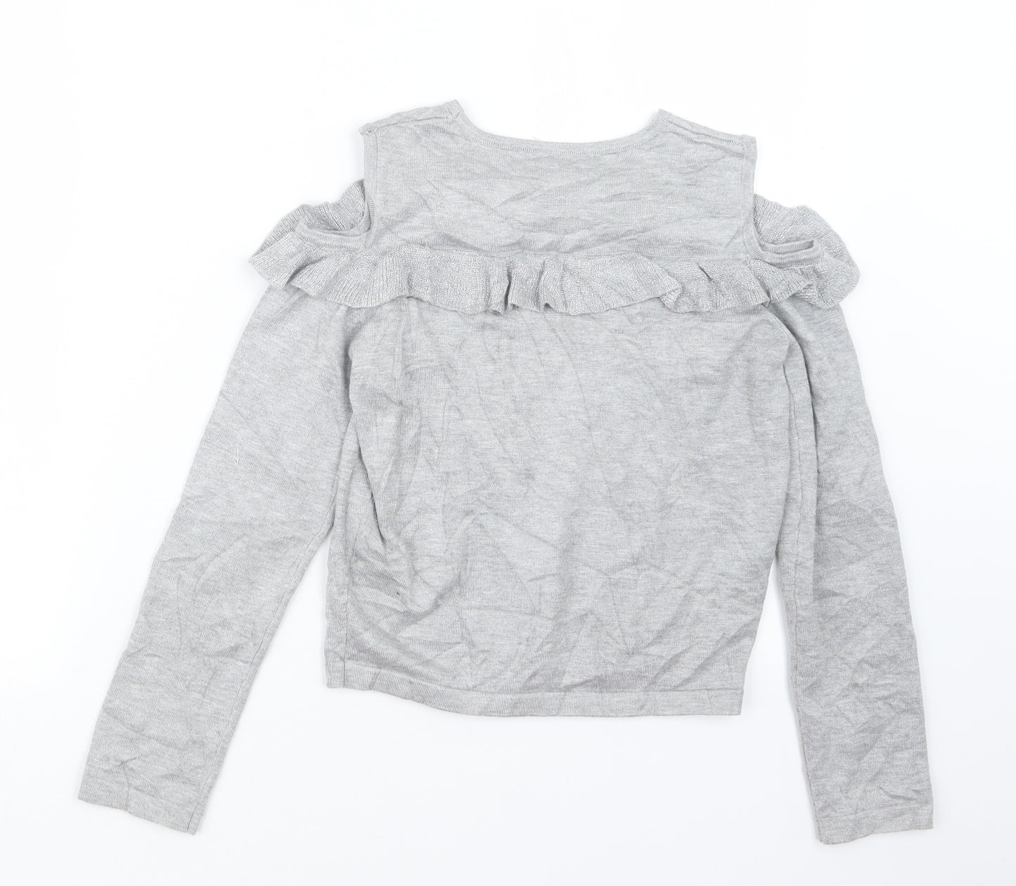 Miss E-vie Girls Grey   Pullover Jumper Size 11-12 Years