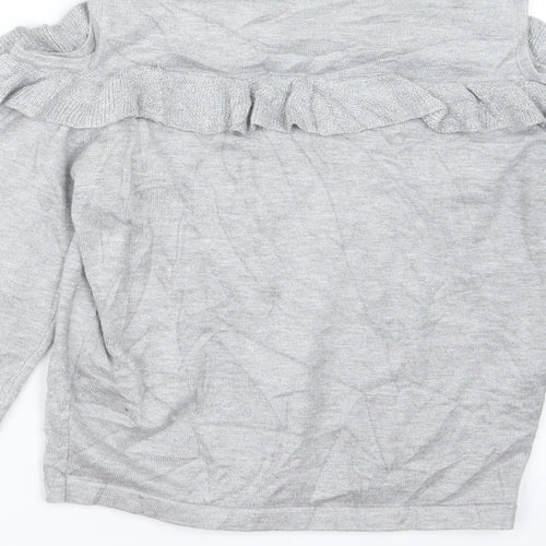 Miss E-vie Girls Grey   Pullover Jumper Size 11-12 Years