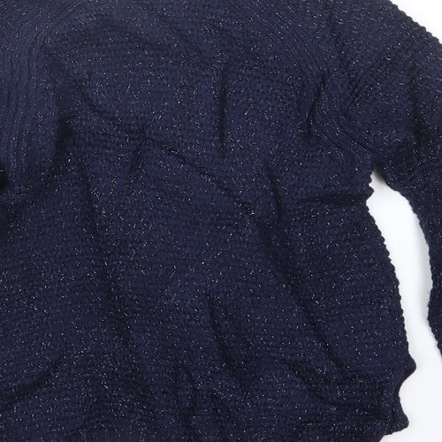 Gap Girls Blue  Knit Pullover Jumper Size 10-11 Years