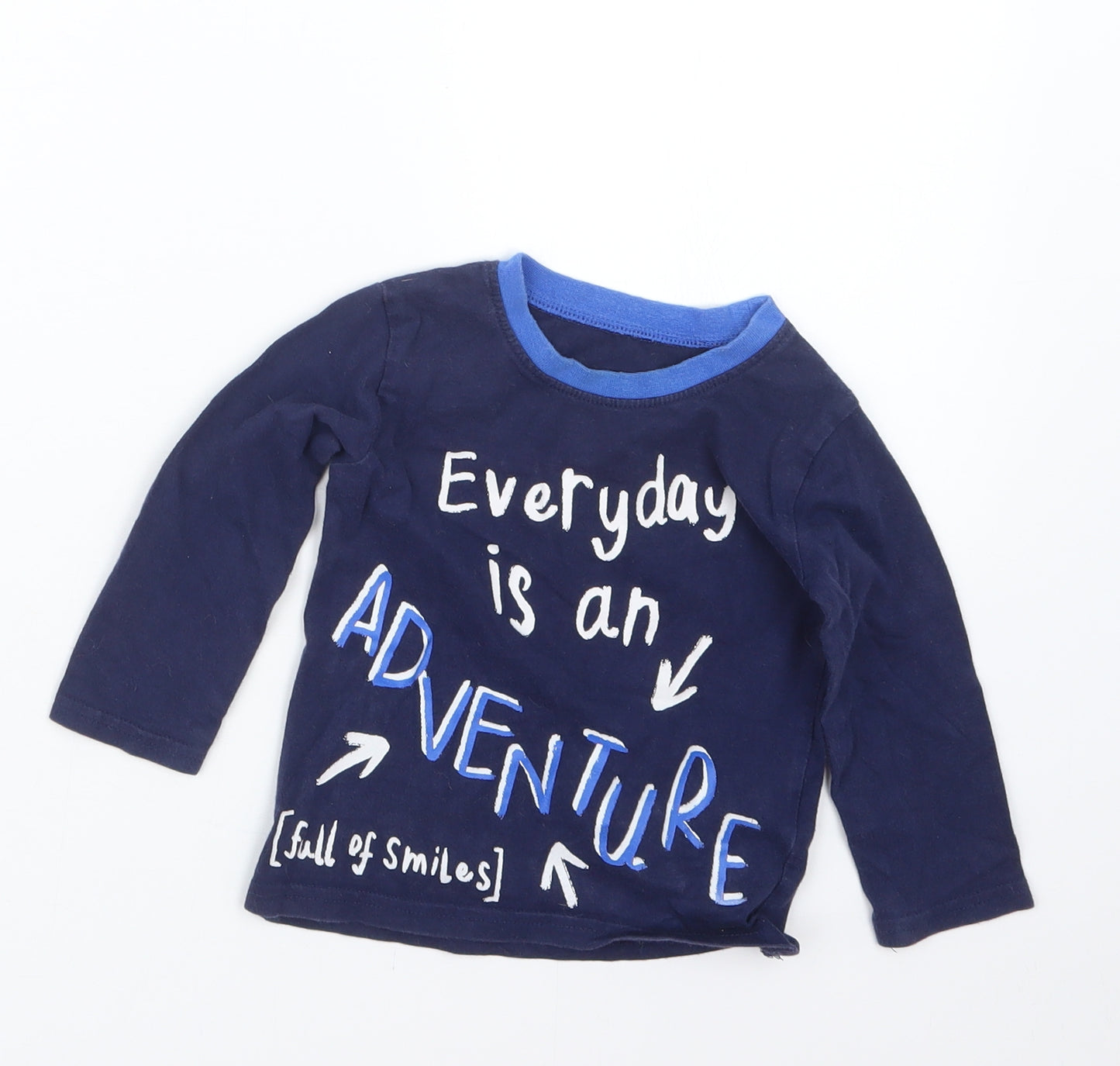 George Boys Blue   Basic T-Shirt Size 9-12 Months