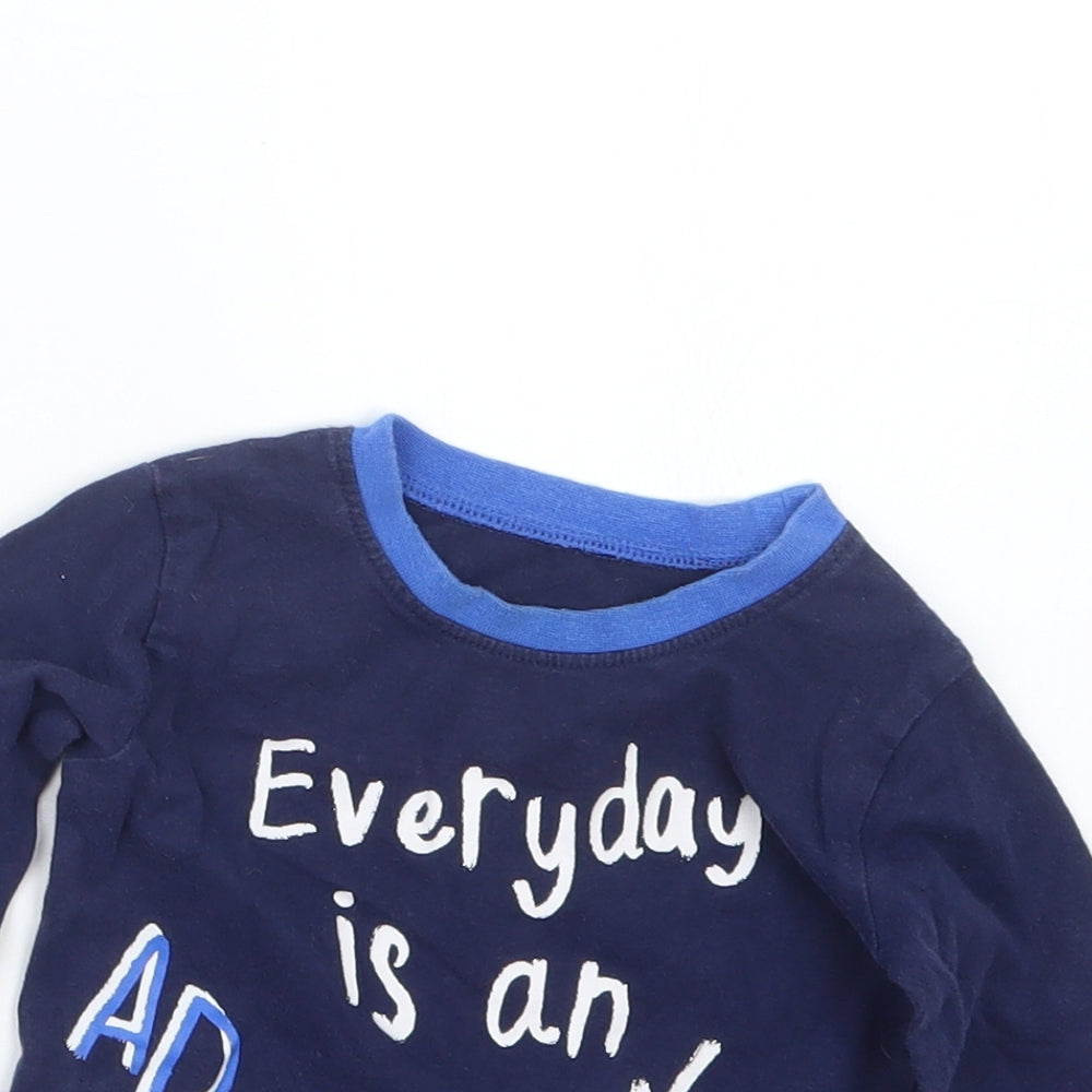 George Boys Blue   Basic T-Shirt Size 9-12 Months