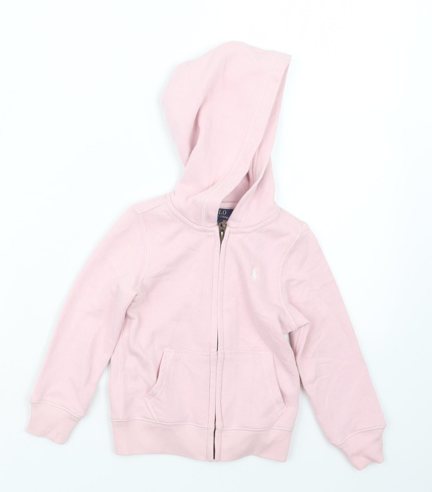 Polo Ralph Lauren Girls Pink   Full Zip Hoodie Size 3 Years
