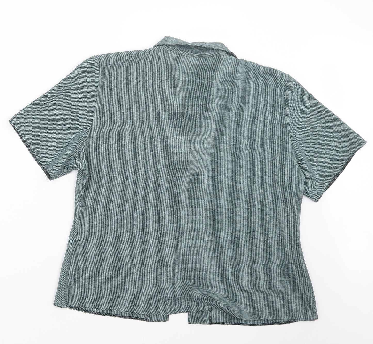 Meghan Womens Green   Basic Button-Up Size 16