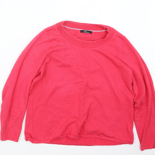 BM Womens Pink  Knit Pullover Jumper Size M