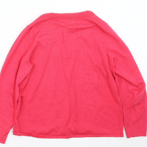 BM Womens Pink  Knit Pullover Jumper Size M