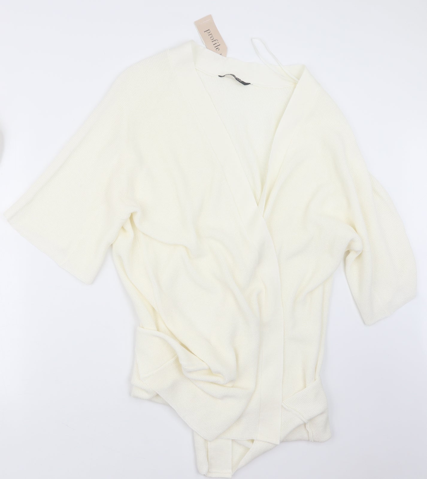 BHS Womens Ivory  Knit Cardigan Jumper Size L