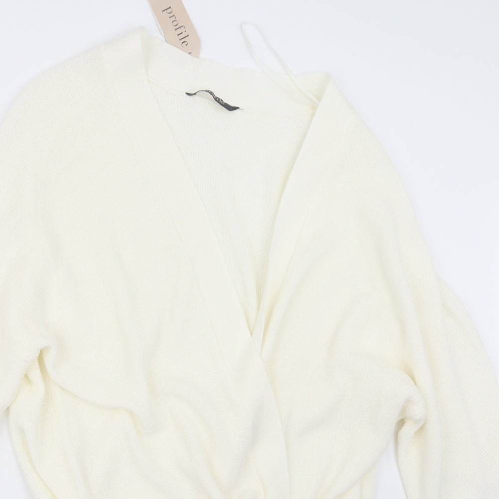BHS Womens Ivory  Knit Cardigan Jumper Size L
