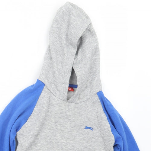Slazenger Boys Grey   Pullover Hoodie Size 5-6 Years