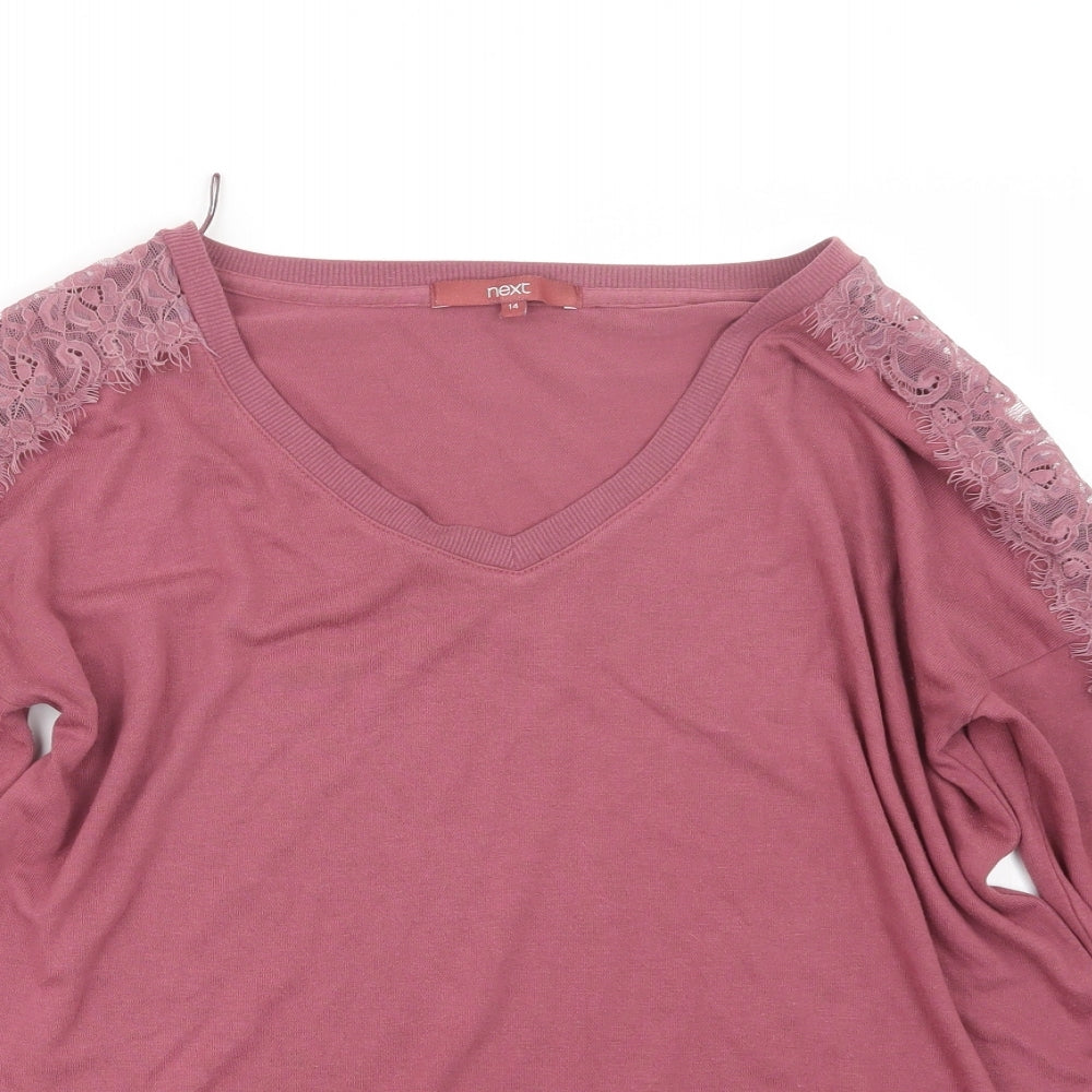 NEXT Womens Pink   Pullover Jumper Size 14