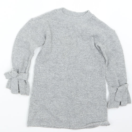 NEXT Girls Grey   Pullover Jumper Size 5 Years