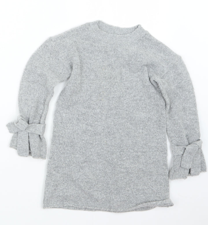 NEXT Girls Grey   Pullover Jumper Size 5 Years