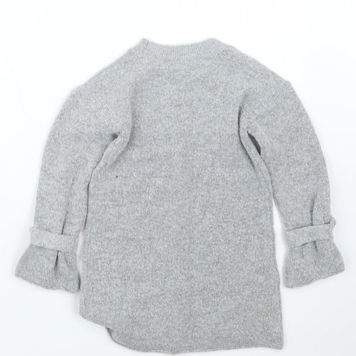 NEXT Girls Grey   Pullover Jumper Size 5 Years