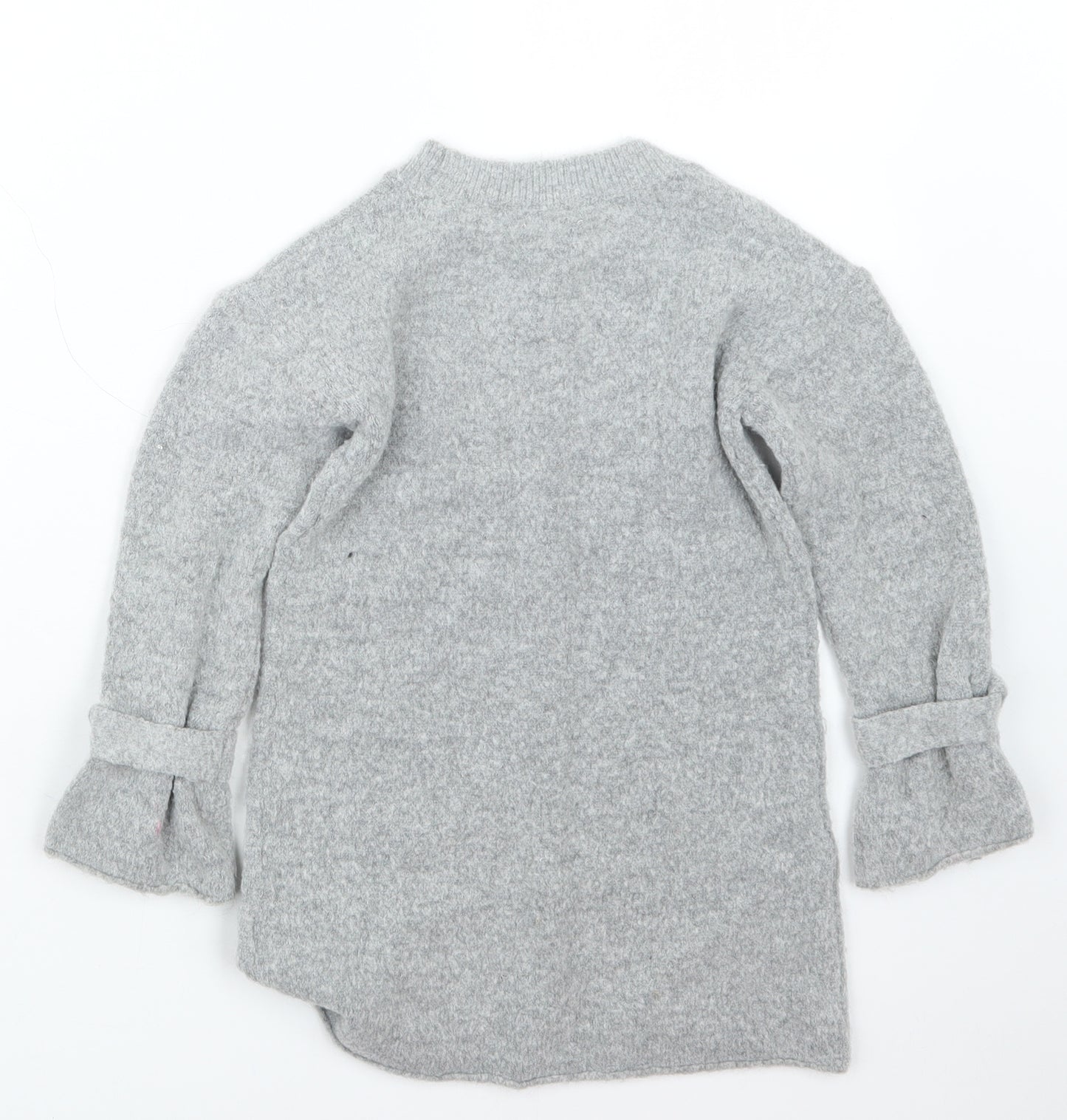 NEXT Girls Grey   Pullover Jumper Size 5 Years