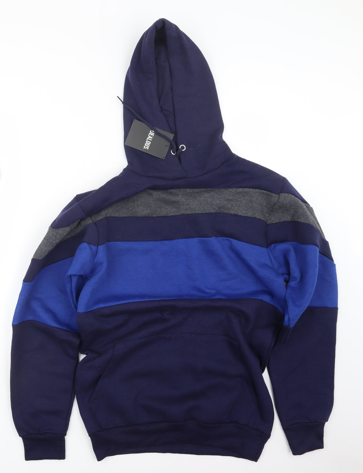 Be Jealous Mens Blue   Pullover Hoodie Size S