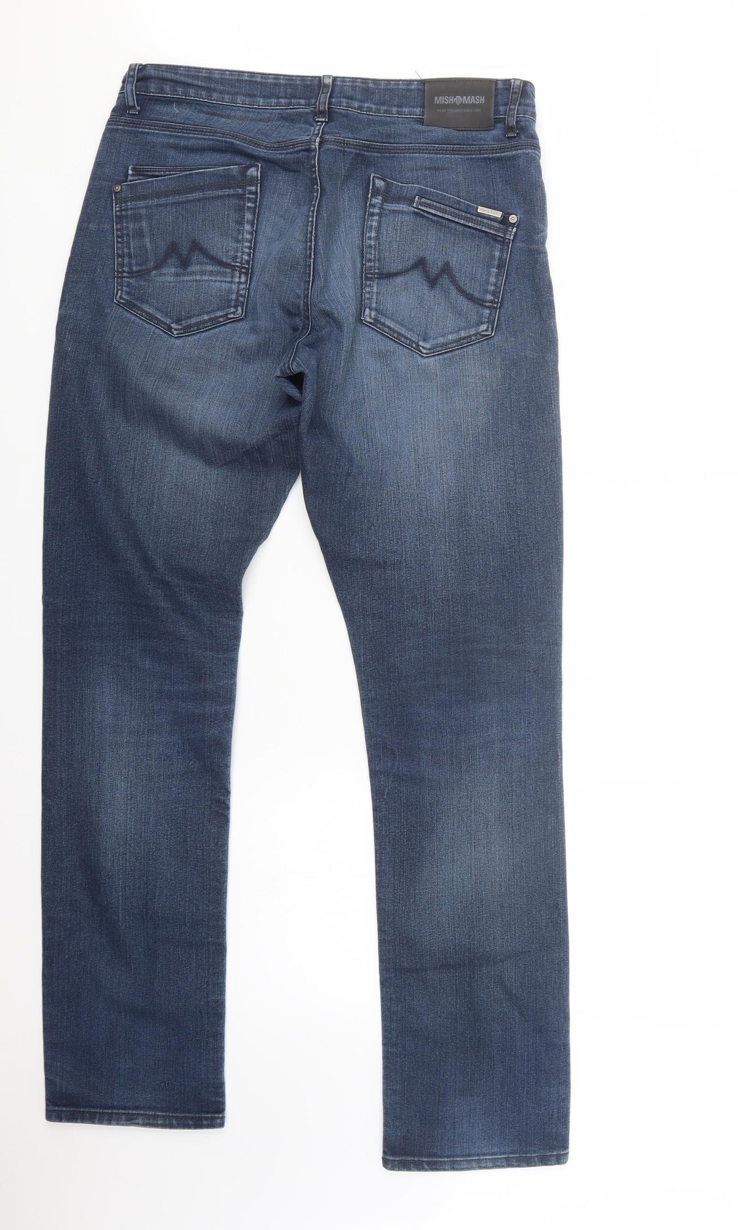 Mish Mash Mens Blue  Denim Straight Jeans Size 34 in L32 in